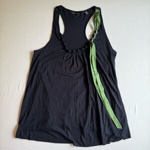 Ted Baker -‎ London Racerback Beaded Collar Top | Women's 3, Tencel, Silk